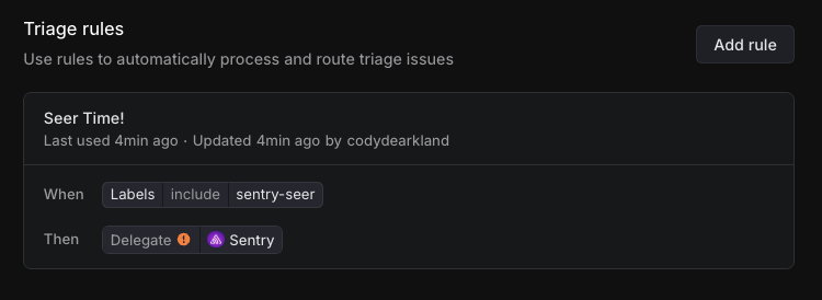 Triage Configuration
