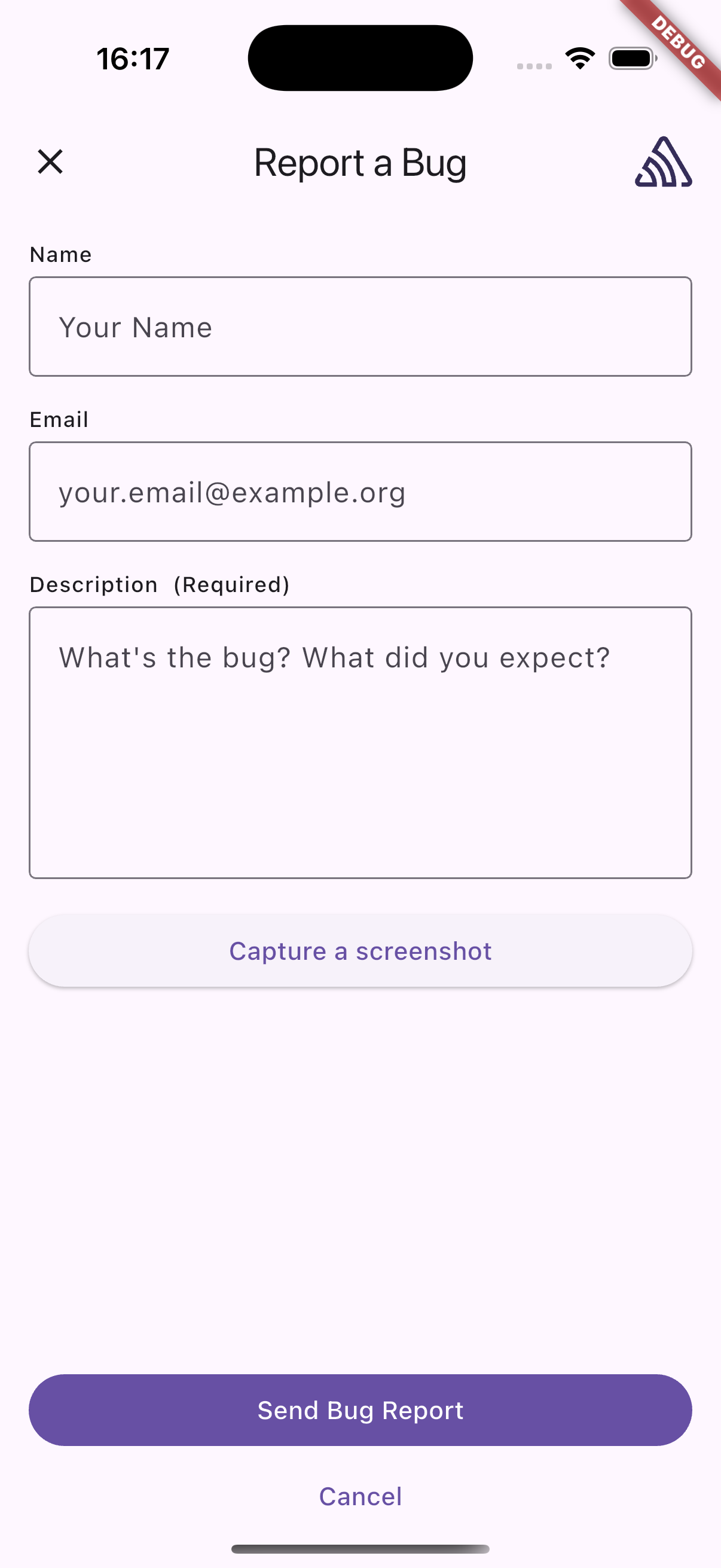 User Feedback Widget on Flutter iOS